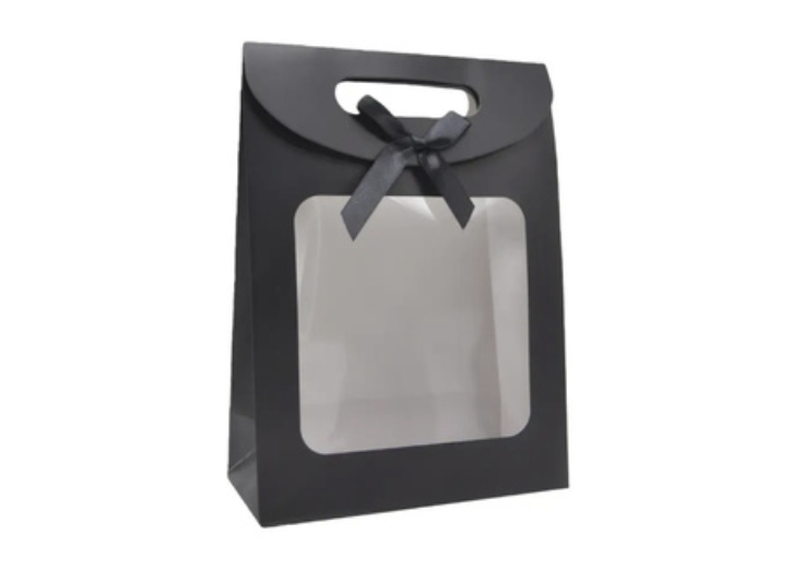 SAC FENÊTRE NOIR AVEC RUBAN