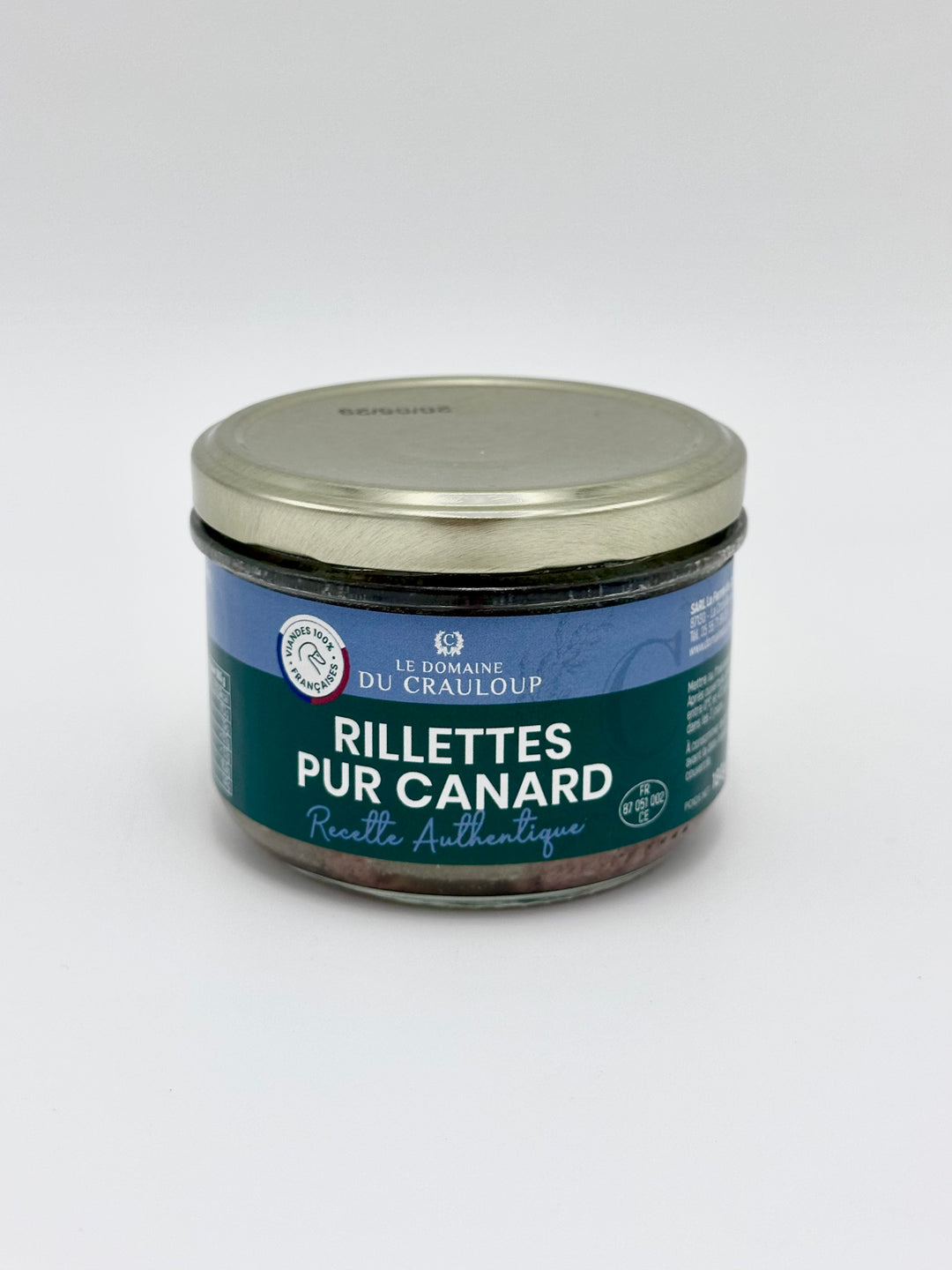 RILLETTES PUR CANARD - 180G