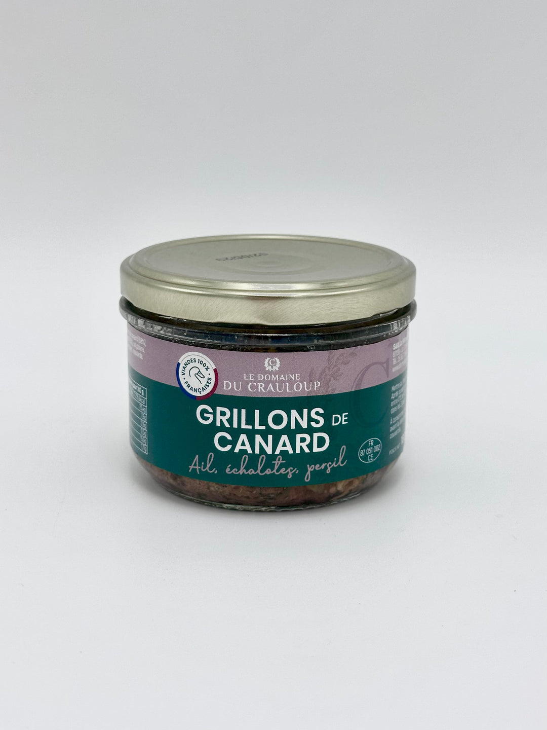GRILLON DE CANARD AIL ÉCHALOTE ET PERSIL - 180G