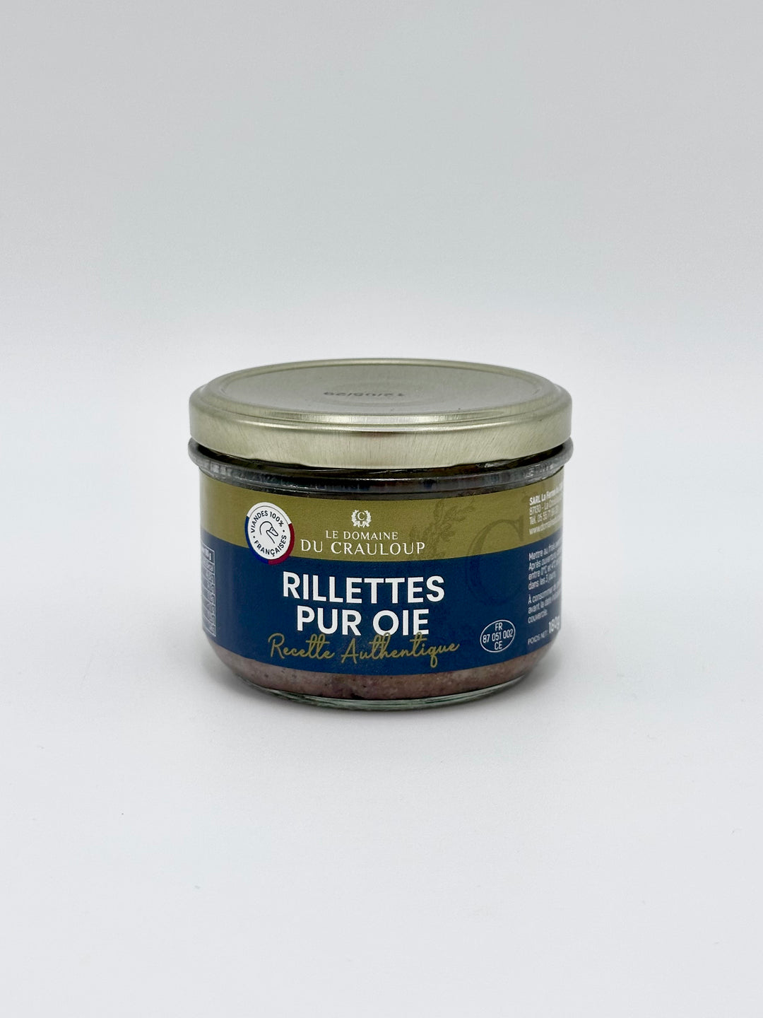 RILLETTES PUR OIE - 180G