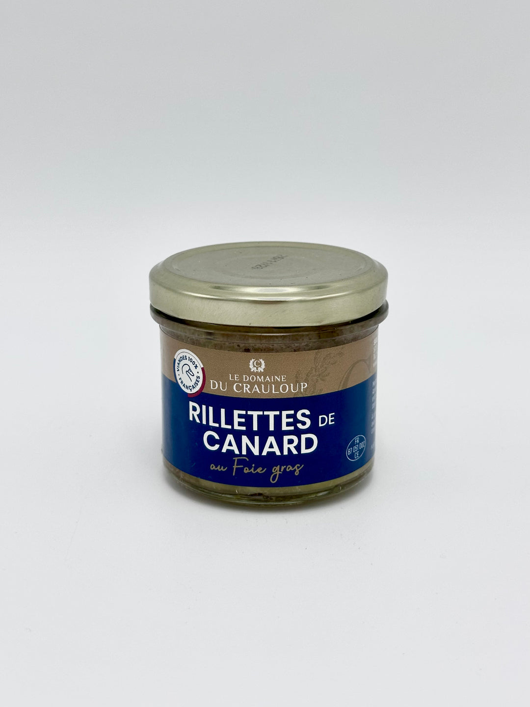 RILLETTE DE CANARD AU FOIE GRAS - 90G