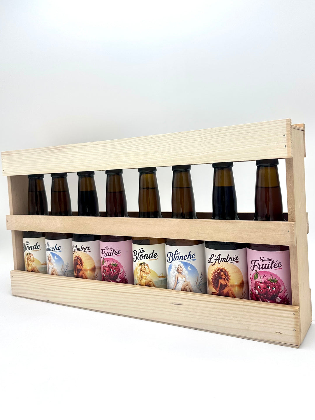 DEMI MÈTRE DE BIÈRE (2 BLONDE, 2 BLANCHE, 2 AMBRÉE, 2 AMITIÉ FRUITÉE)