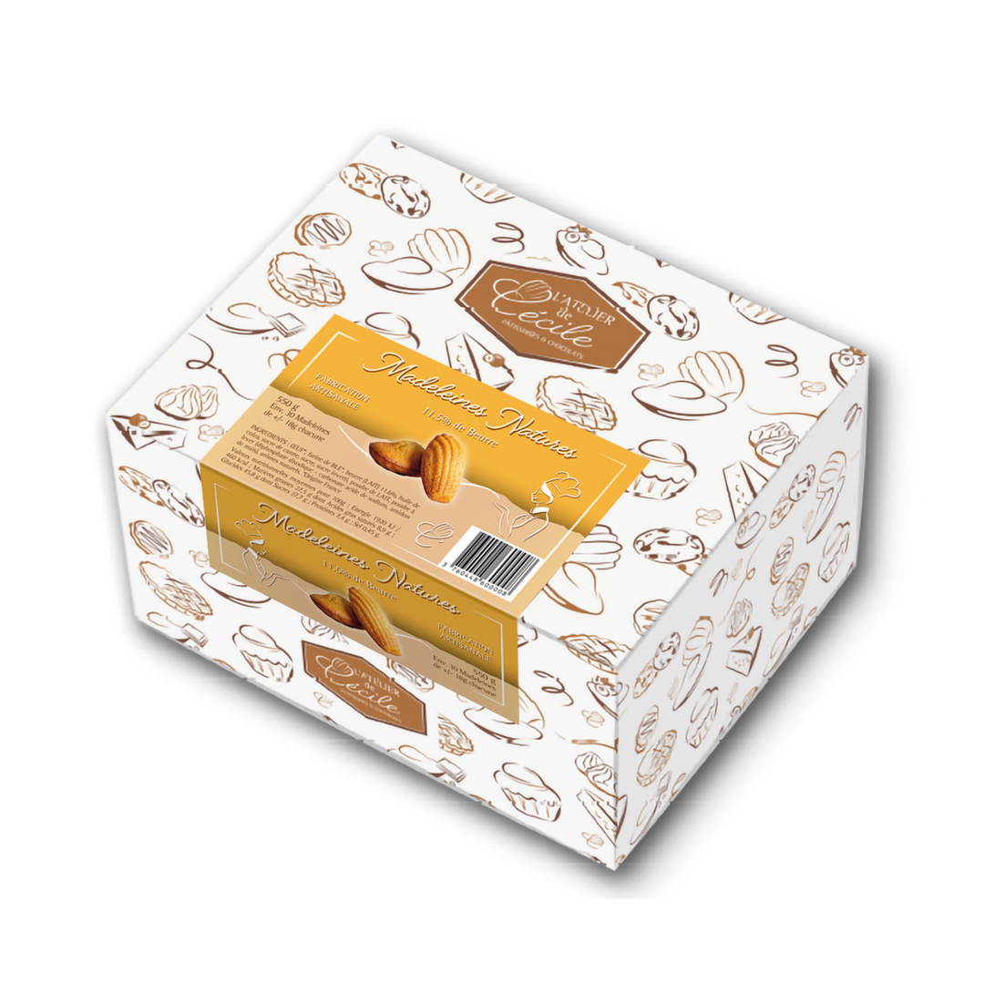 MADELEINES NATURE - BOÎTE 550G