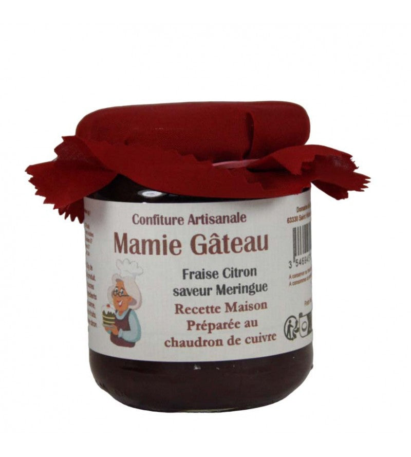 CONFITURE 250G “MAMIE GATEAU” - FRAISE, CITRON SAVEUR MERINGUE