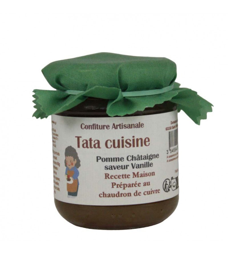 CONFITURE 250G “TATA CUISINE” - POMME, CHÂTAIGNE, VANILLE